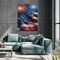 4th of July Diamond Painting Kit – American Flag & Fireworks, 5D Full Drill DIY Diamond Art for Adults, Independence Day Home Wall Decor (11.8x15.7 inches / 30×40 cm)